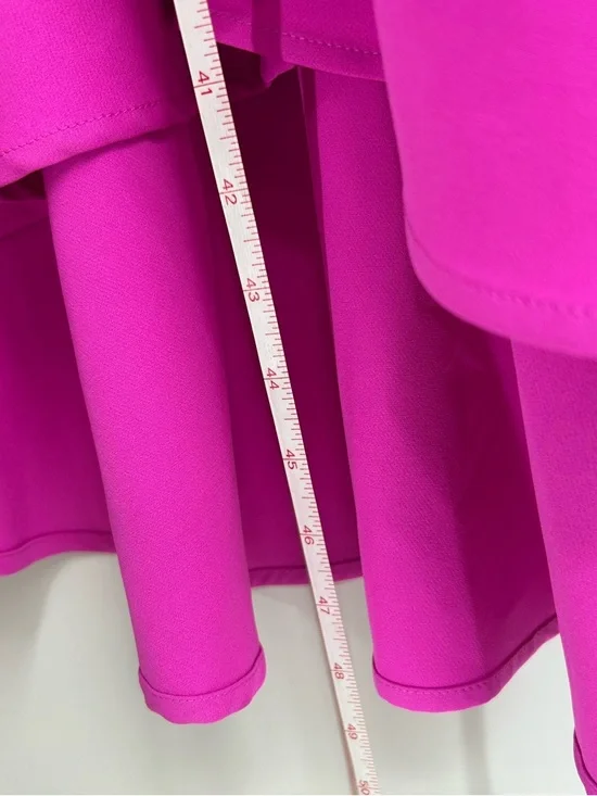 Bardot Lisandra Midi Dress Adjustable Straps High Low Hem Pink Shock Size XS - Picture 8 of 11